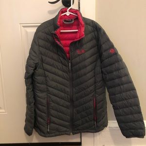 Mountain Hardwear Women’s Down Jacket Gray and Pink